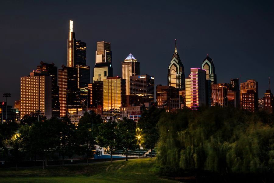 Philadelphia at night